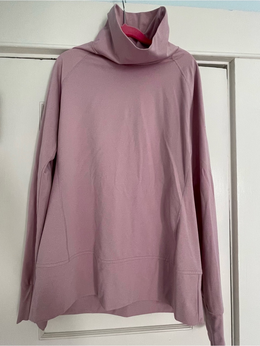 Saucony super soft funnel neck long sleeve in dusty rose